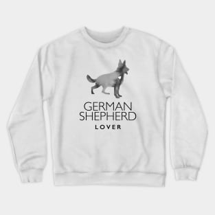 German Shepherd Dog Lover Gift - Ink Effect Silhouette Crewneck Sweatshirt